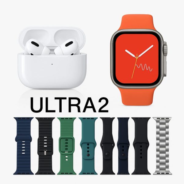 Airpods Pro 2 + Ultra 7-in-1 Smartwatch Combo | Premium Sound & Style ...